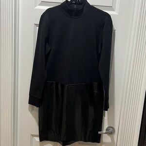 New never worn with tags Kenneth Cole Black Sheath Midi Dress with Mock Neck